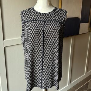 LOFT sheer sleeveless blouse